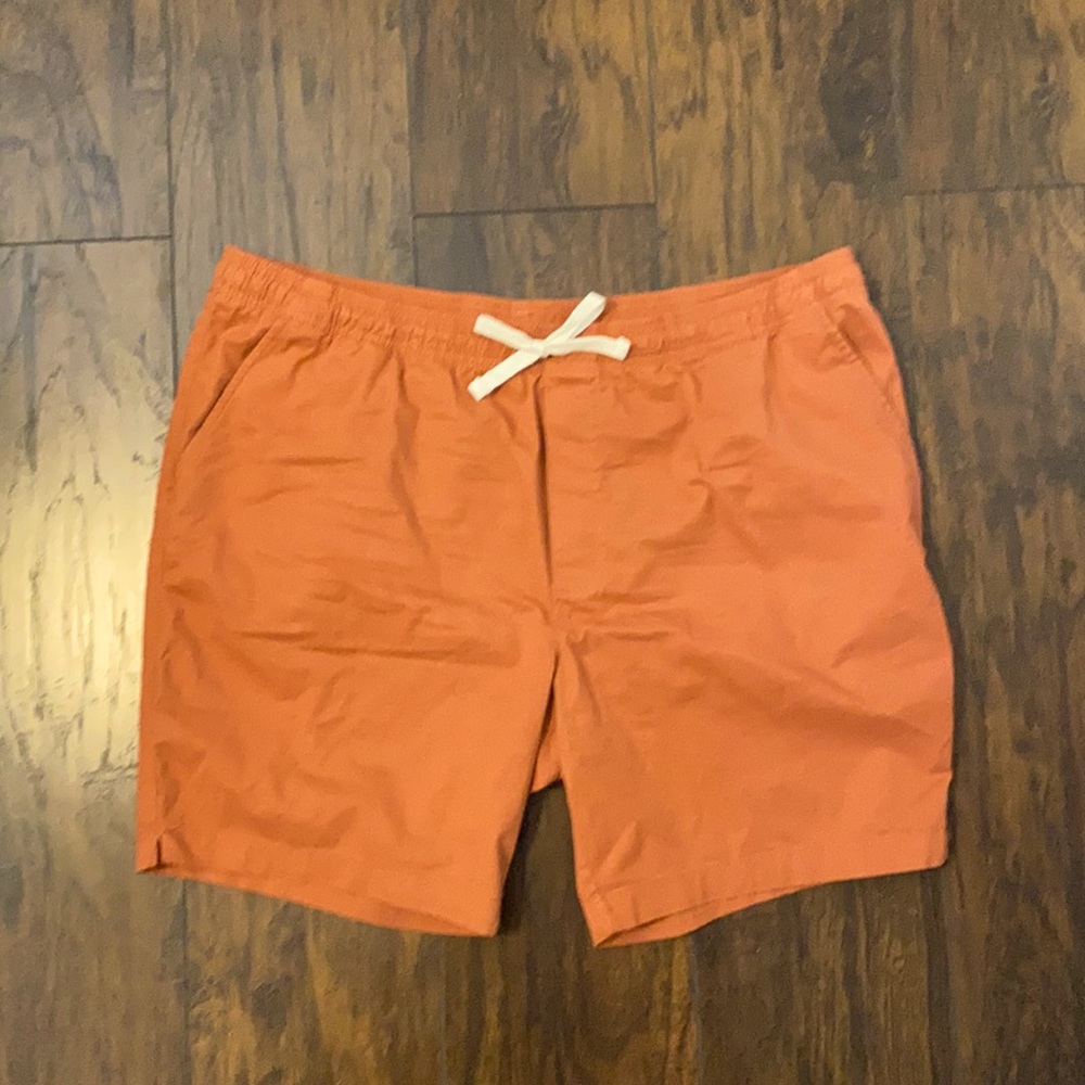 Orange Drawstring Shorts